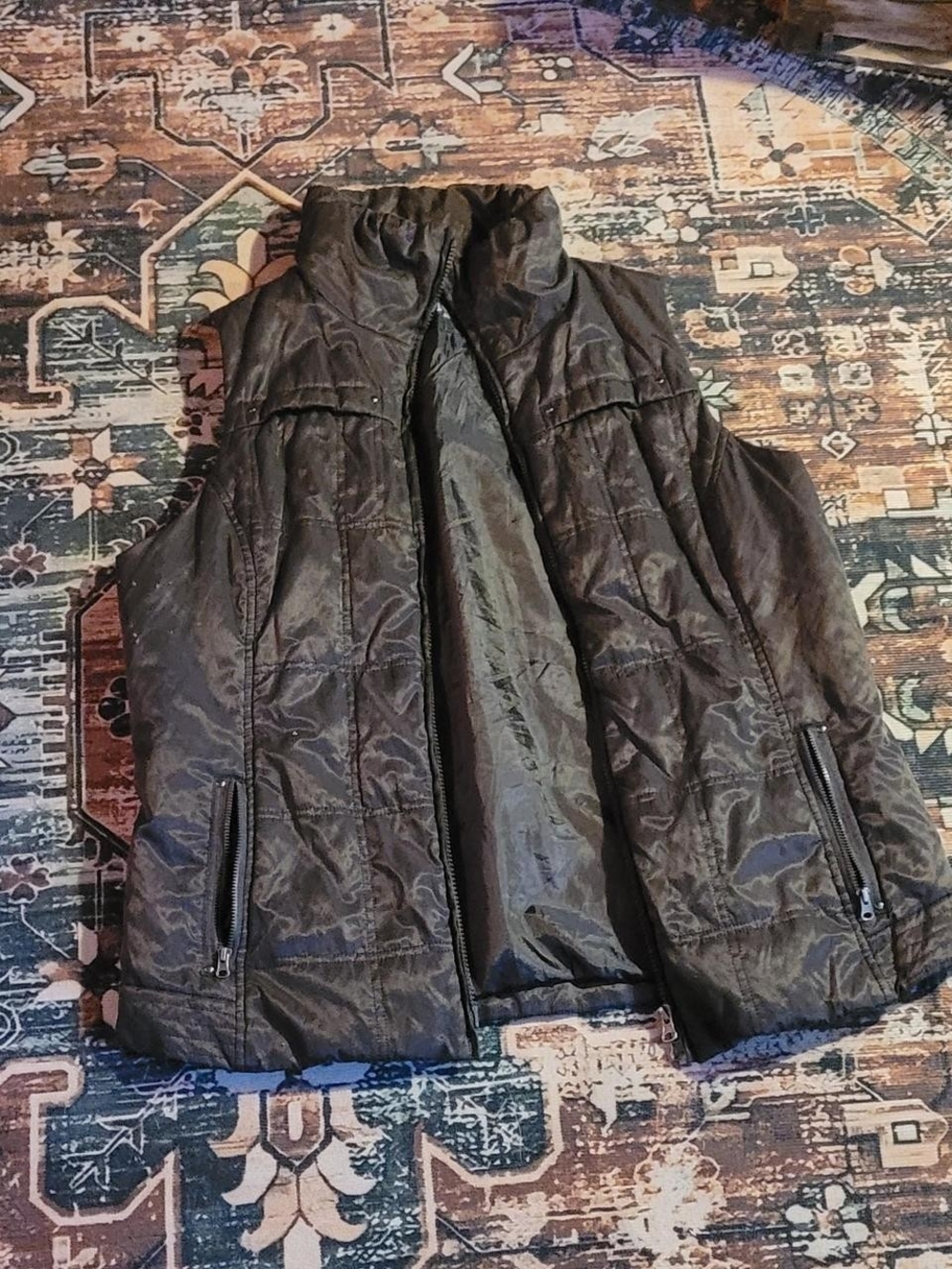 Onyx Black Quilted Sleeveless Puffer Vest
